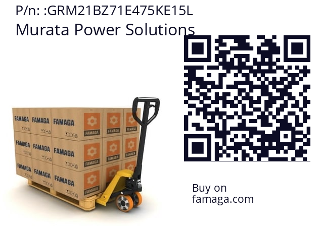   Murata Power Solutions GRM21BZ71E475KE15L