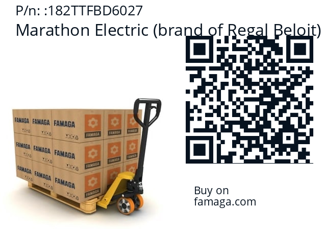   Marathon Electric (brand of Regal Beloit) 182TTFBD6027