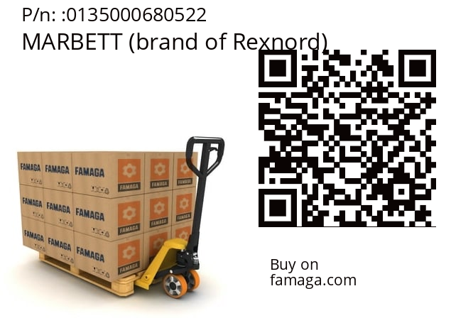  680522 MARBETT (brand of Rexnord) 0135000680522