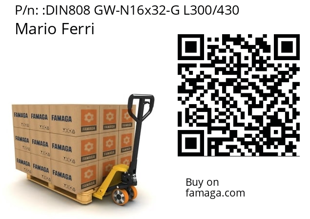   Mario Ferri DIN808 GW-N16x32-G L300/430