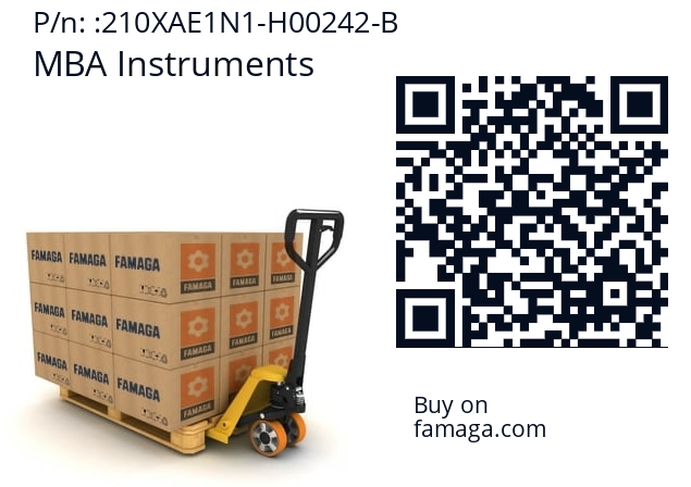   MBA Instruments 210XAE1N1-H00242-B