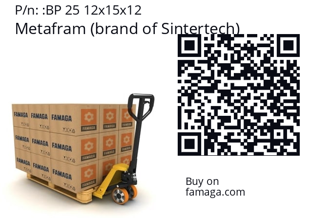 Sleeve  Metafram (brand of Sintertech) BP 25 12x15x12