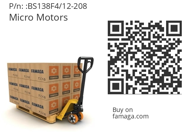   Micro Motors BS138F4/12-208