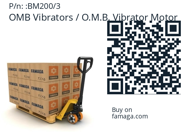   OMB Vibrators / O.M.B. Vibrator Motor BM200/3