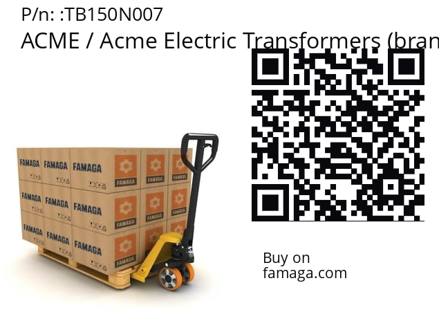   ACME / Acme Electric Transformers (brand of Hubbell) TB150N007
