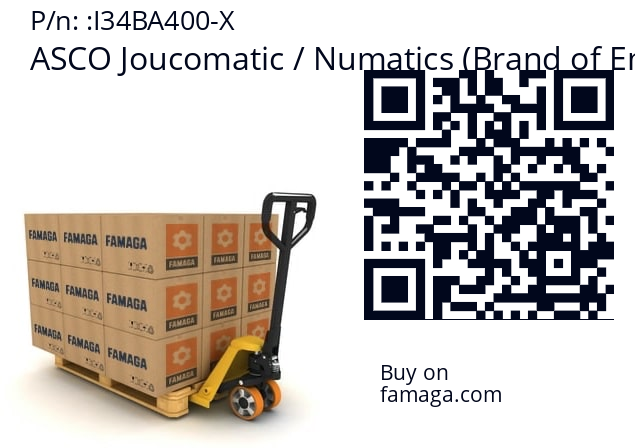   ASCO Joucomatic / Numatics (Brand of Emerson) I34BA400-X