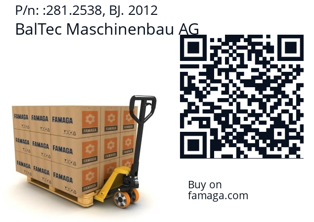   BalTec Maschinenbau AG 281.2538, BJ. 2012