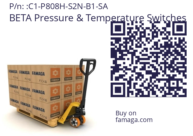   BETA Pressure & Temperature Switches C1-P808H-S2N-B1-SA