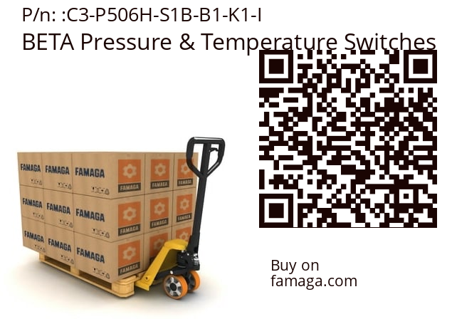   BETA Pressure & Temperature Switches C3-P506H-S1B-B1-K1-I