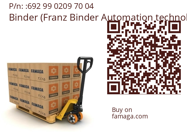   Binder (Franz Binder Automation technology / Connectors) 692 99 0209 70 04