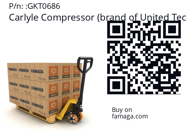   Carlyle Compressor (brand of United Technologies Corporation) GKT0686