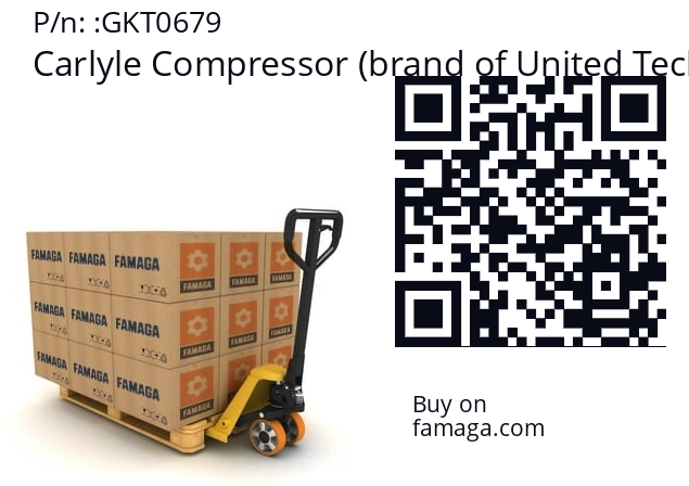   Carlyle Compressor (brand of United Technologies Corporation) GKT0679