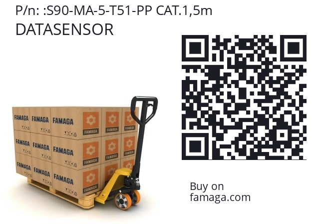   DATASENSOR S90-MA-5-T51-PP CAT.1,5m