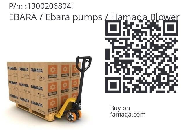   EBARA / Ebara pumps / Hamada Blower 1300206804I