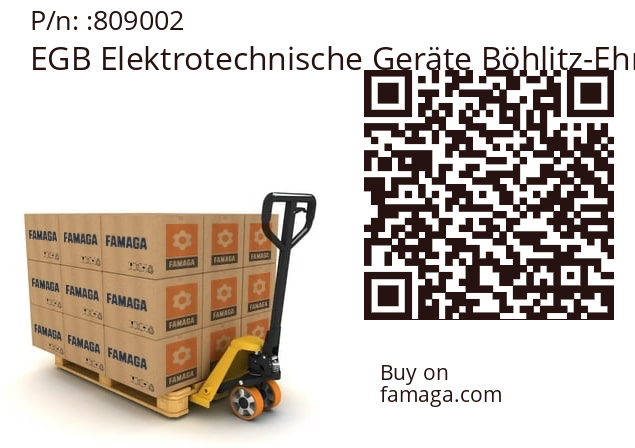   EGB Elektrotechnische Geräte Böhlitz-Ehrenberg 809002