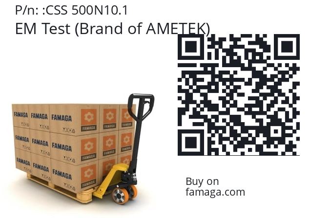   EM Test (Brand of AMETEK) CSS 500N10.1