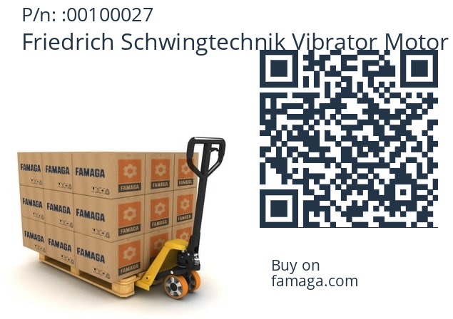   Friedrich Schwingtechnik Vibrator Motor  / Vimarc 00100027
