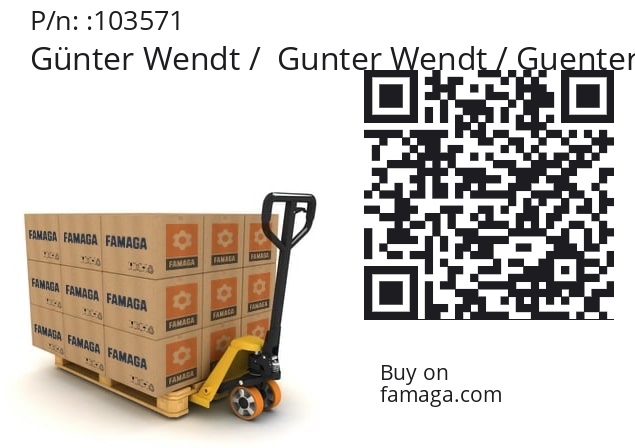   Günter Wendt /  Gunter Wendt / Guenter Wendt 103571