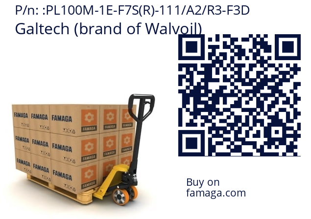   Galtech (brand of Walvoil) PL100M-1E-F7S(R)-111/A2/R3-F3D