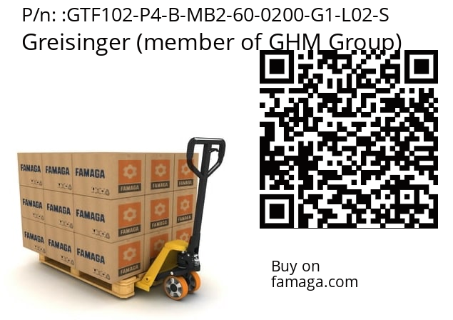   Greisinger (member of GHM Group) GTF102-P4-B-MB2-60-0200-G1-L02-S