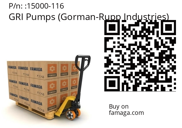   GRI Pumps (Gorman-Rupp Industries) 15000-116