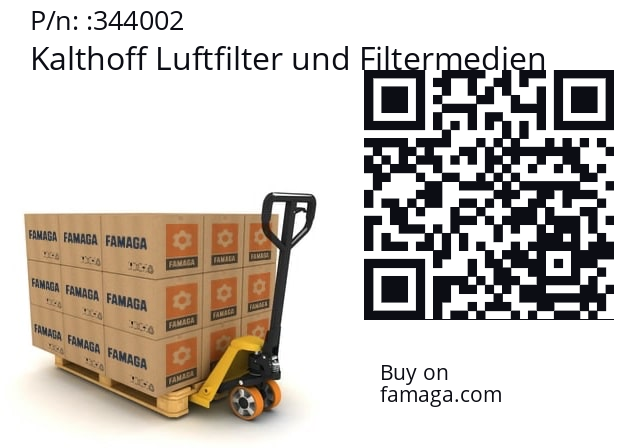   Kalthoff Luftfilter und Filtermedien 344002