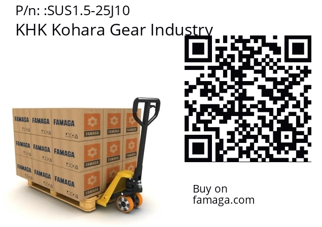   KHK Kohara Gear Industry SUS1.5-25J10