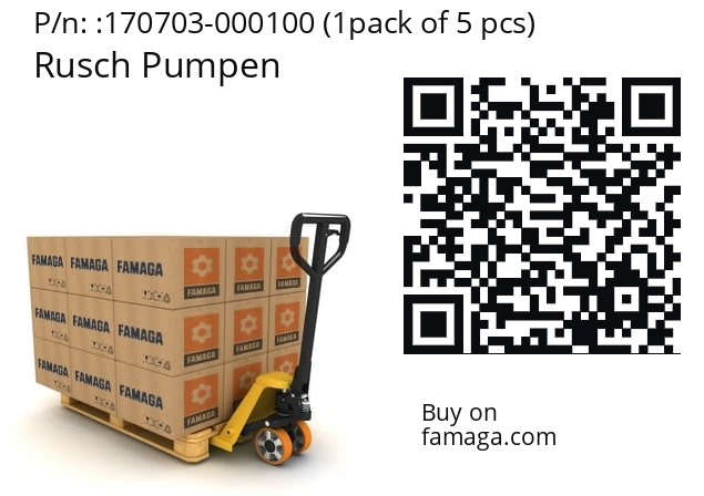   Rusch Pumpen 170703-000100 (1pack of 5 pcs)