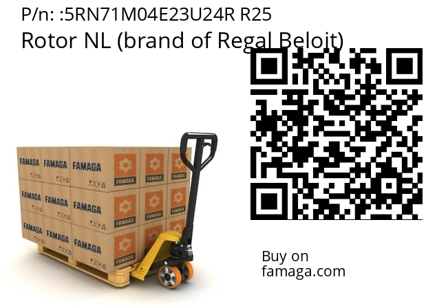   Rotor NL (brand of Regal Beloit) 5RN71M04E23U24R R25
