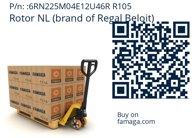   Rotor NL (brand of Regal Beloit) 6RN225M04E12U46R R105