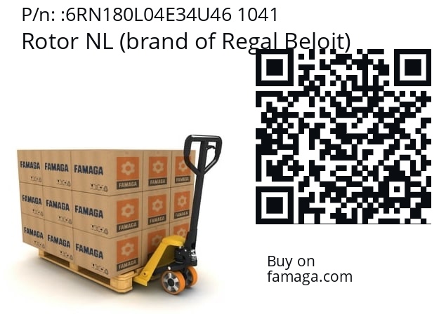   Rotor NL (brand of Regal Beloit) 6RN180L04E34U46 1041