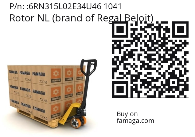   Rotor NL (brand of Regal Beloit) 6RN315L02E34U46 1041