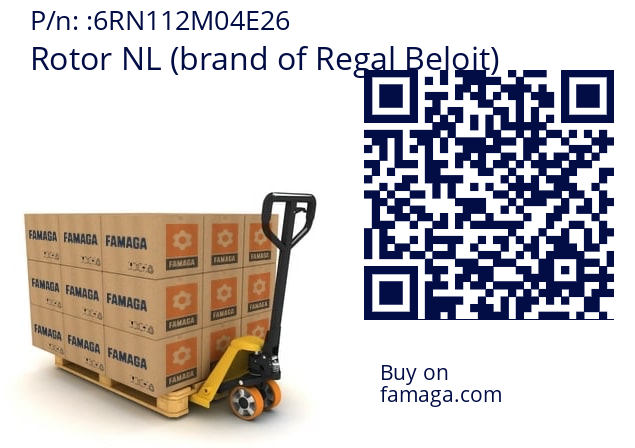   Rotor NL (brand of Regal Beloit) 6RN112M04E26