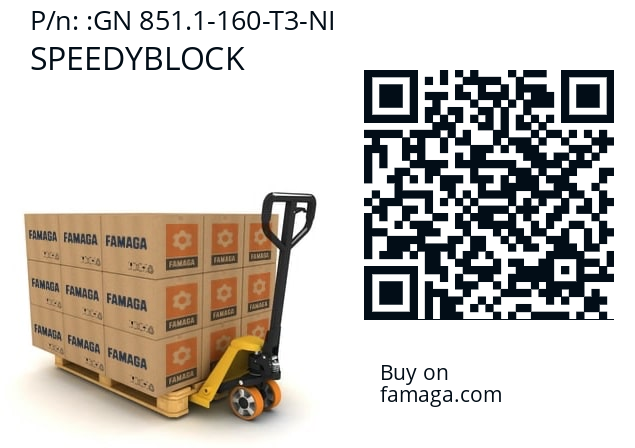 Slide block   SPEEDYBLOCK GN 851.1-160-T3-NI